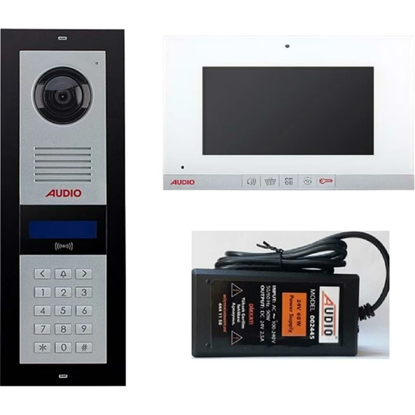 AUDIO 3002 16 Daire Görüntülü Şifreli Diafon Sistemi 7'' ürün görseli