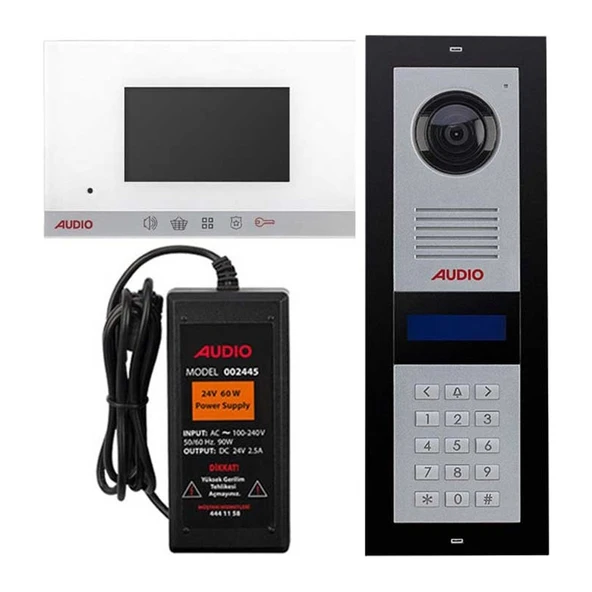 AUDIO Görüntülü Diafon Paketi 3 Daire Şifreli ürün görseli