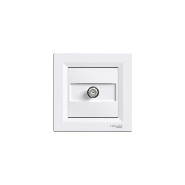 Schneider Asfora Beyaz Tv-Sat Sonlu ürün görseli