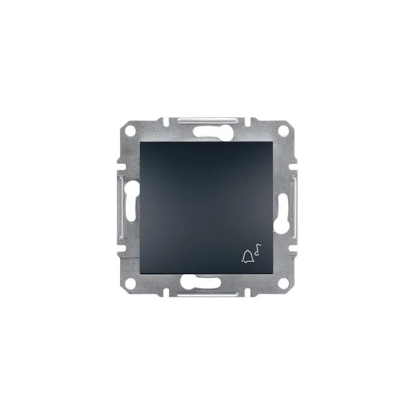 Schneider Electric Asfora Antrasit Çerçevesiz Zil İşaretli Lıght Buton ürün görseli 1