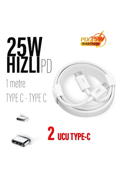 EXENAR Samsung A90 UYUMLU 5G Şarj Kablosu Hızlı Type-C 25W Kablo ürün görseli