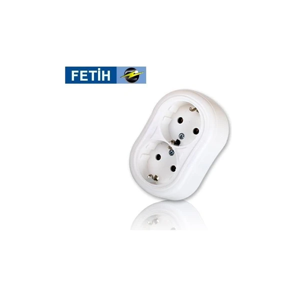 Fetih Priz Ikili Topraklı Sıva Altı Fetih 103-02 ürün görseli