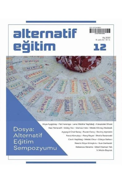 Alternatif Eğitim Dergisi Sayı 12: Alternatif Eğitim Sempozyumu