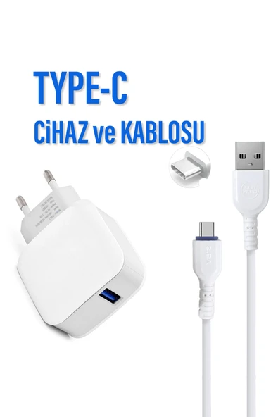 EXENAR Tecno Spark Go 1 Tecno Spark Go 2024 Uyumlu Şarj Aleti ve Kablosu Type-C - Resim 2