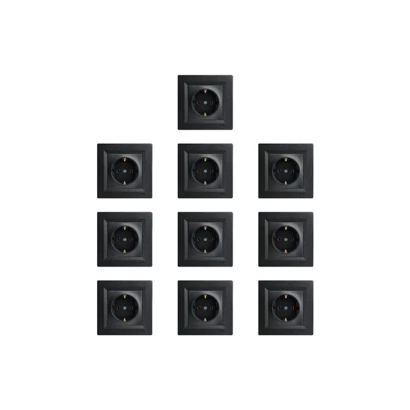 Schneider Electric - Asfora – Çocuk Korumalı Topraklı Priz, 16A – Antrasit ürün görseli