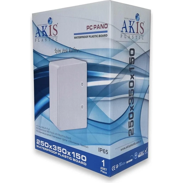 Akiş Akab-250150 Opak Kapaklı Abs Plastik Elektrik Panosu (25X35X15 Cm) - 5