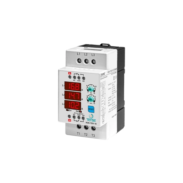 Tense Kon-Ter-18 3×3 Hane LED Display Ekranlı Dijital Kontaktör ve Termik Rölesi ürün görseli