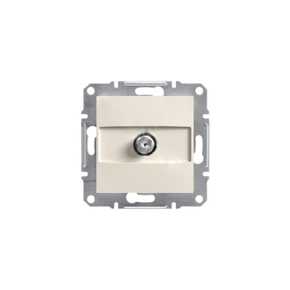 Schneider EPH3770123 Asfora Krem Çerçevesiz 1db Uydu Sat Prizi - Resim 3