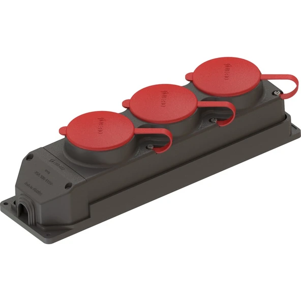 NE-AD Kauçuk 3X25 A 3'Lü Grup Priz ürün görseli 1