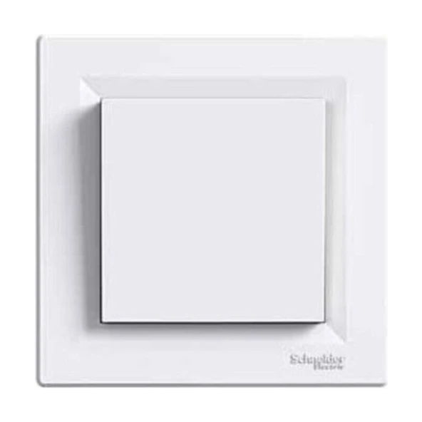 Schneider Asfora Anahtar Beyaz Çerçeveli ürün görseli 1