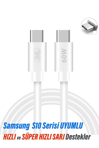EXENAR Samsung S10 5G S10 Plus UYUMLU Şarj Kablosu Hızlı Type-C Kablo ürün görseli