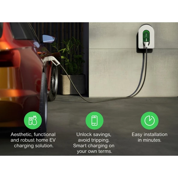Schneider Electric Schneıder Charge Evlink Wallbox 22,1kw Plastik 1xt2 Soket Elektrikli Araç Şarj Istasyonu Yeni Nesil - 4