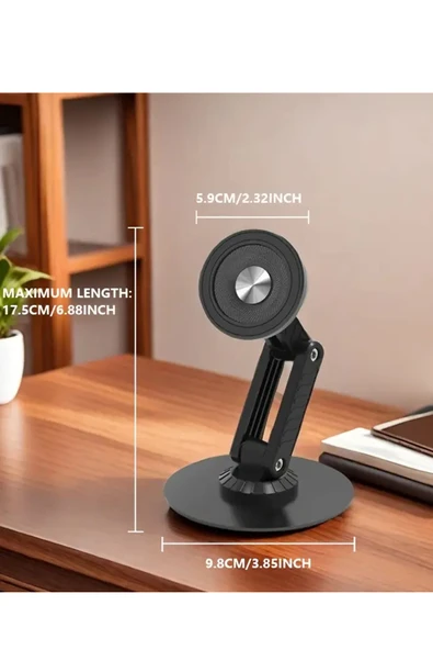 EXENAR Masaüstü Telefon Tutucu Magsafe Mıknatıslı Metal Taban 360 Derece - Resim 2