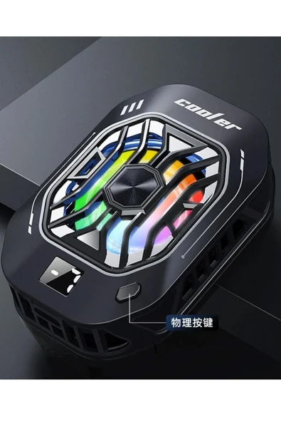 EXENAR Gaming Telefon Hava Soğutma Fanı Radyatör Fan RGB Led Telefon Soğutucu Tak Çalıştır E Sporcu Fan - Resim 5