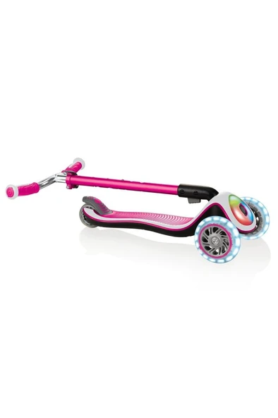 Globber Elite Prime Full Işıklı Scooter - Pembe - Resim 5