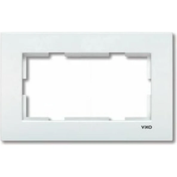 Viko Karre Ikili Sıva Altı Priz Çerçeve Beyaz 90960206 ürün görseli