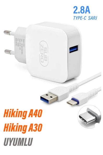 VİZYON Hiking A40 Hiking A30 Uyumlu 2.8A Type-C Şarj Aleti ürün görseli