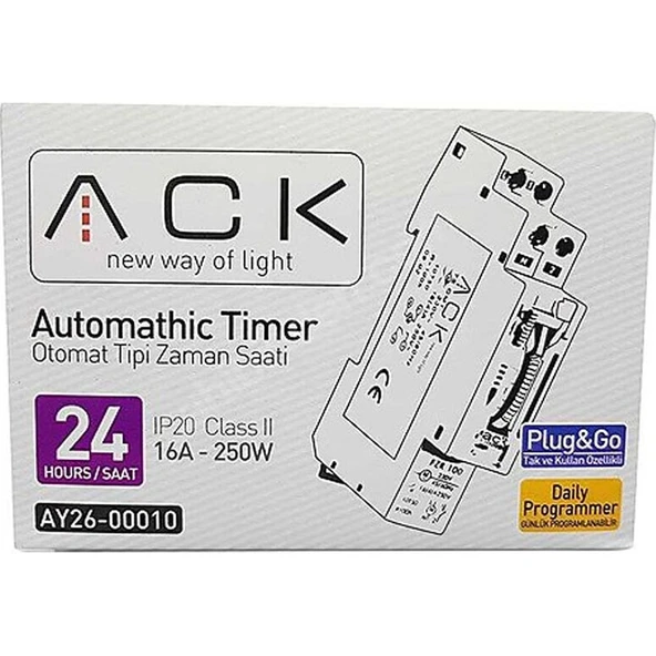 Ack AY26-00010 Rezervli W Otomat Tipi Mekanik Zaman Saati - Resim 2