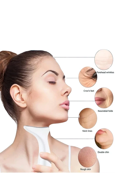 EXENAR Yüz Ve Boyun Masaj Aleti - EMS Güzellik Cihazı - Sıkılaştırıcı Etkili -Kırışıklık Karşıtı Bakım - Resim 5