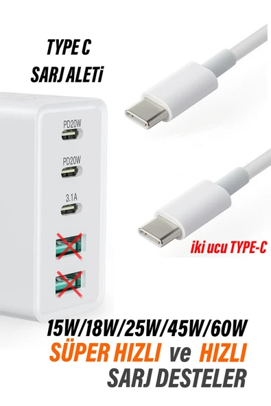 EXENAR Samsung A70 ve A70s UYUMLU Şarj Kablosu 60W Hızlı Type-C Kablo - Resim 2