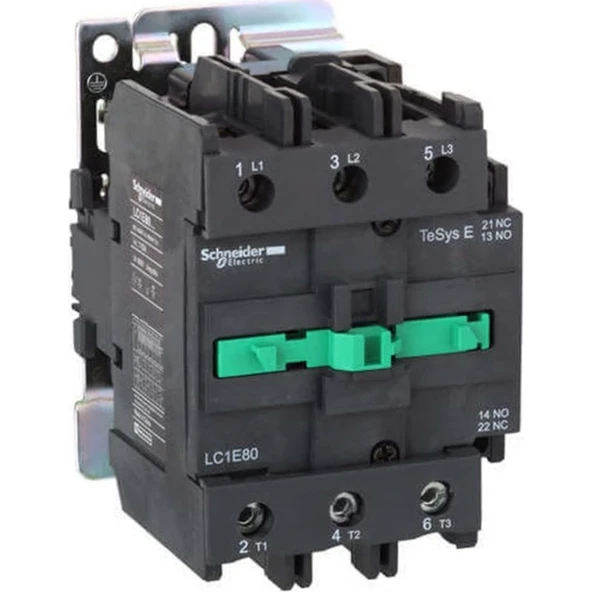 Schneider Electric LC1E80M5 80A 37kW Kontaktör 3P 220VAC - 1