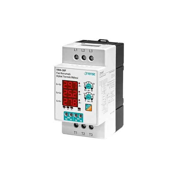 Tense TRM-30F 3×3 Hane LED Display Ekranlı Gerilim Korumalı Dijital Termik Rölesi ürün görseli