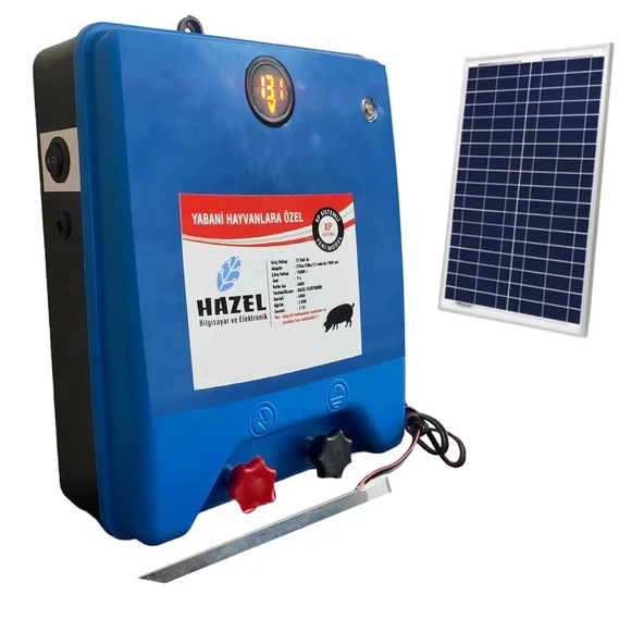 Elektrikli Solar Çit Cihazı Yabani Hayvan Kovucu Lifepo4 Bataryalı