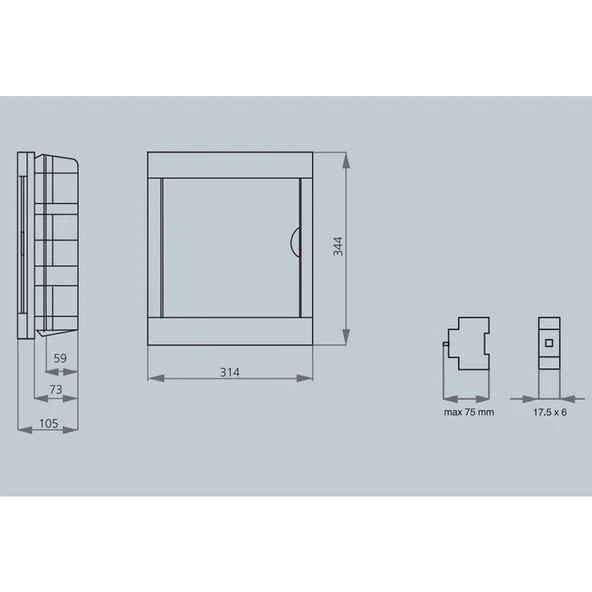 Viko Sıvaaltı Sigorta Kutusu 24'lü - Resim 2