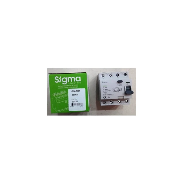 Sigma Kaçak Akım Koruma Şalteri 4X40 A 30 Ma - 1
