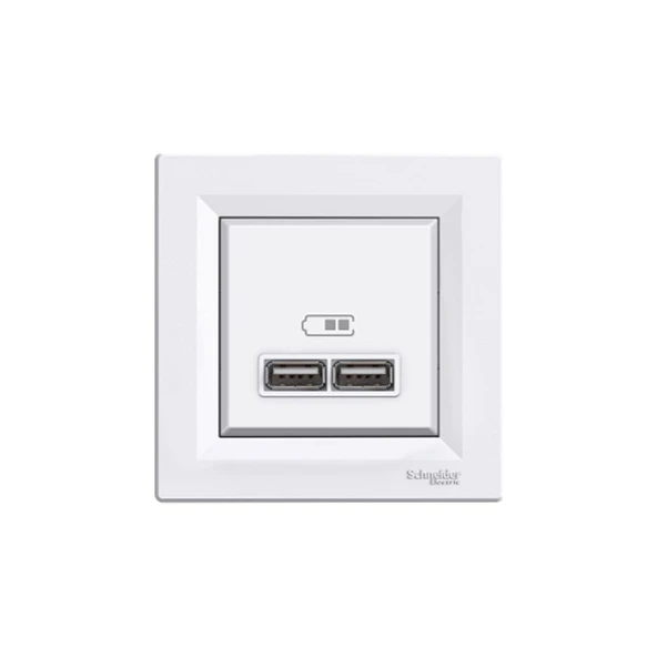 Schneider Electric Asfora 2'li USB Şarj Prizi ürün görseli 1