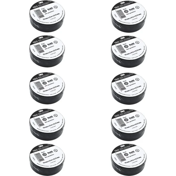 3M Temflex Elektrik Bandı İzole Bant 10-30-100 Adet Seçenekli - 2
