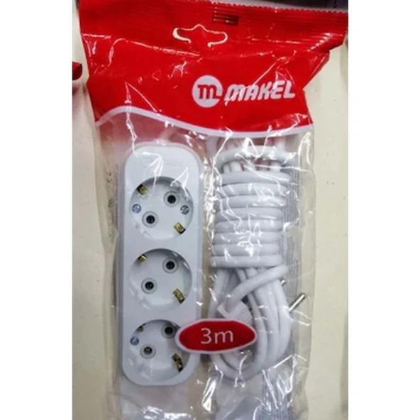 Makel 3mt 3lü Grup Priz ürün görseli