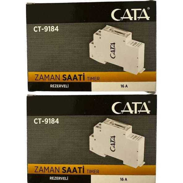 Cata CT-9184 16 Amper Rezerveli Zaman Saati (2 Adet) ürün görseli