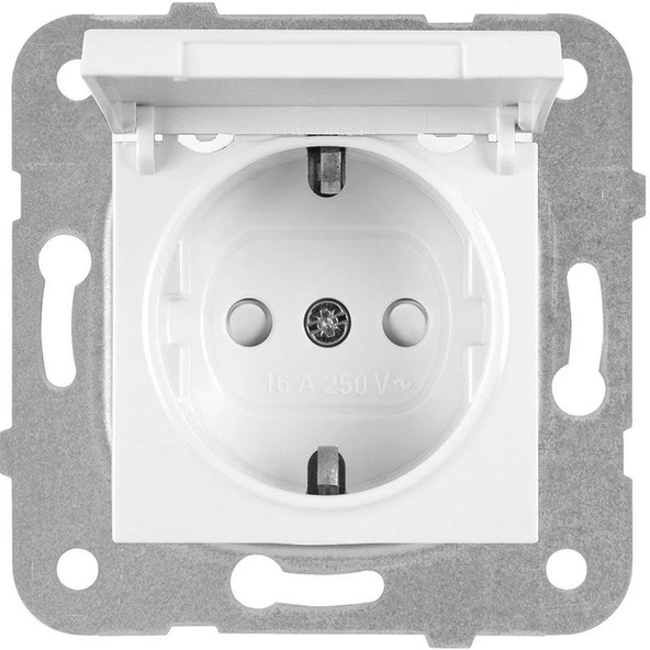 Viko Karre Beyaz Ç.kor.kap.topraklı Priz ürün görseli