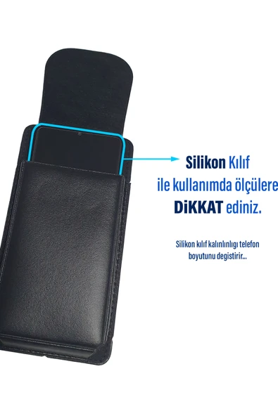 EXENAR iPhone 16 PRO Kemer Kılıfı - Bel Kemer Kılıf Kapaklı Çanta - Resim 5