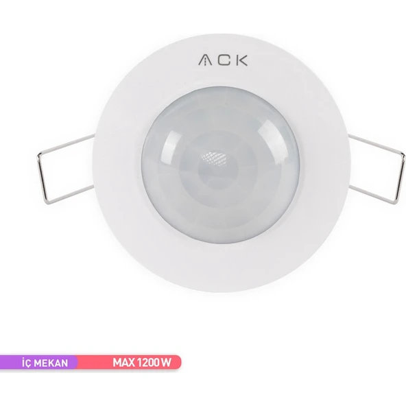 Ack 360 Derece Sıva Altı Tavan Tipi Hareket Sensörü - 1