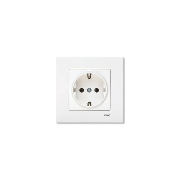 Viko Karre Topraklı Priz Beyaz 5'li - Resim 2