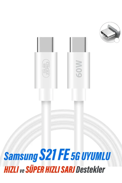 EXENAR Samsung S21 FE 5G UYUMLU Şarj Kablosu Hızlı Type-C Max 60W Kablo ürün görseli
