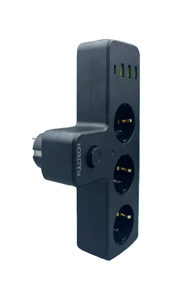 EXENAR USB Type-C Priz Dönüştürücü Şarj Adaptörü Priz-3 USB-1 Type-C Girişli Çoklu Fiş Priz Çoklayıcı 2500W - Resim 2