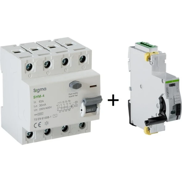 Sigma Elektrik SCRC03 Otomatik Yeniden Kurma Ünitesi + 4X63 30MA Kaçak Akım Rölesi ürün görseli