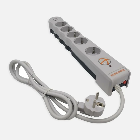 Tunçmatik Powersurge 5'li Usb'li Priz ürün görseli 1