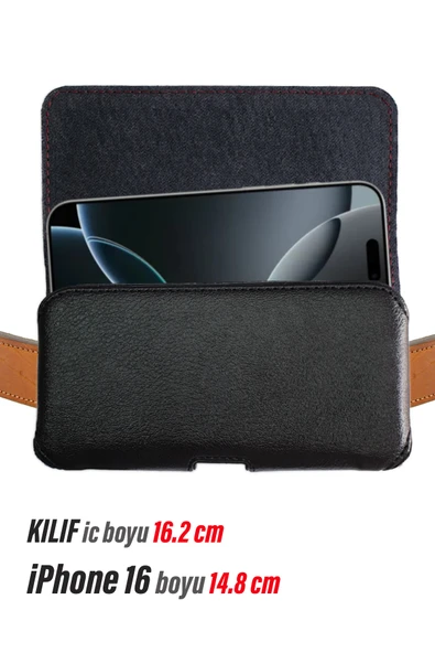 EXENAR iPhone 16 Kemer Kılıf - Bele Takılan Kemer Kılıfı Kapaklı ürün görseli
