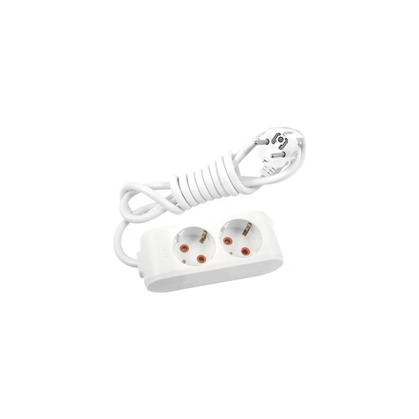 Viko Multi-Let İkili Priz Topraklı Çocuk Korumalı 2 m ürün görseli 1