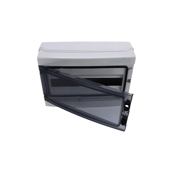 Uzm Light Adal Otomat Kutusu S/ü 8 Li Halojen Free Şeffaf Kapak Nemli Yer Dağıtım Tipi IP65 ürün görseli 1