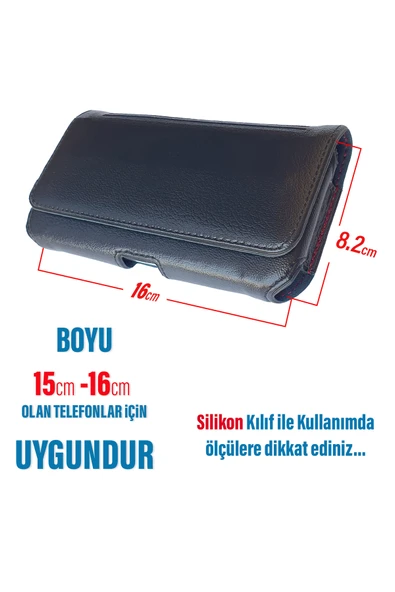 EXENAR iPhone 16 PRO Kemer Kılıfı - Bel Kemer Kılıf Kapaklı Çanta - Resim 3