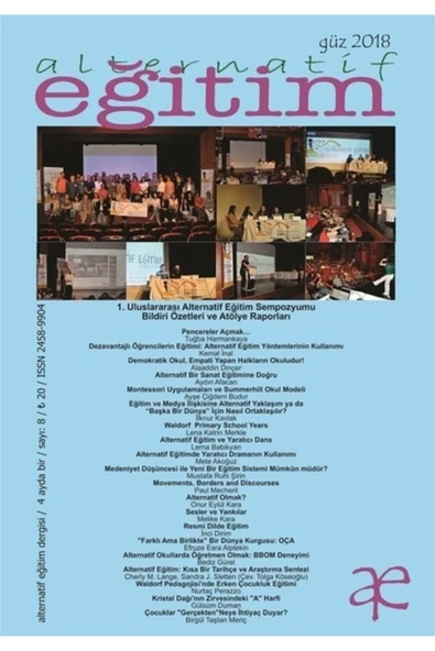 Alternatif Eğitim Dergisi Sayı 8: Alternatif Eğitim Sempozyumu