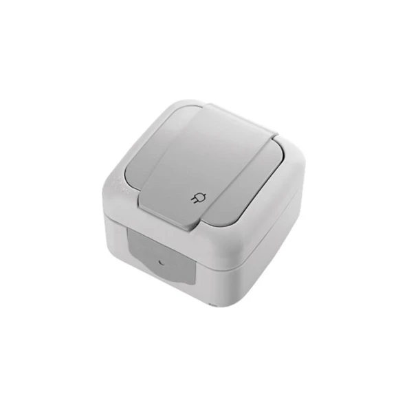 Viko Palmiye Gri Topraklı Priz Nemli Yer 90555508 ürün görseli