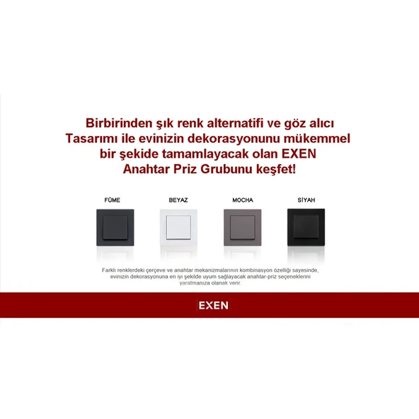 Exen Karell Beyaz Ikili Topraklı Priz (Exen 200-010103-245) - 3