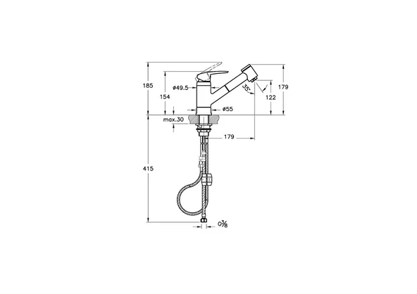 Artema Armix V3 Eviye Bataryası (El Duşlu), A41864 - Resim 2