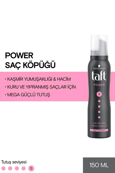 Taft Power Saç Köpüğü 3 Numara Kaşmir Yumuşaklığı 150 Ml 2 Adet - 2